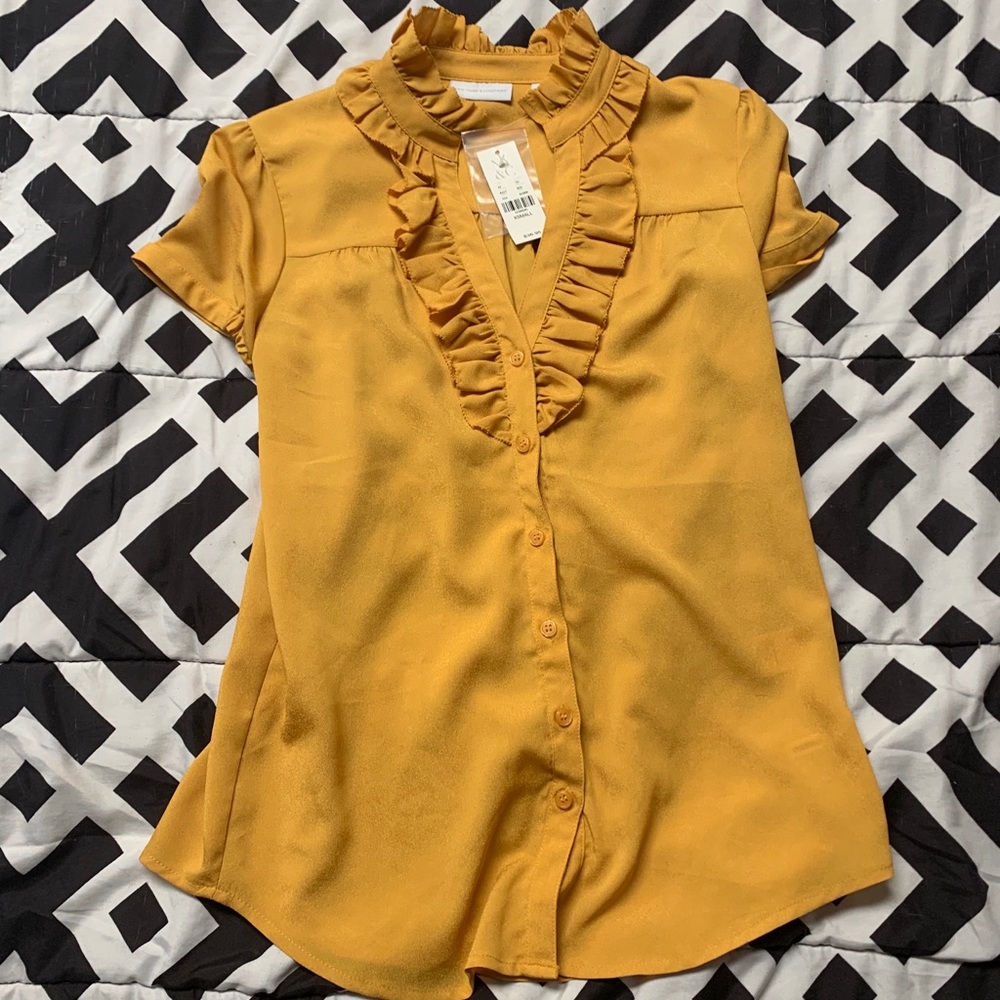 Gold blouse